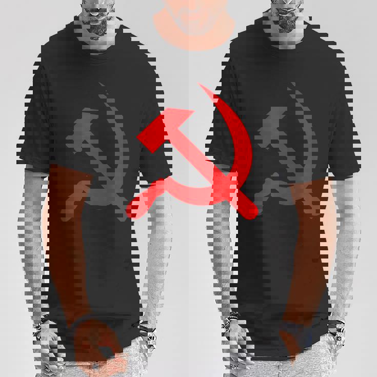 ロシア国旗 ロシア ソビエト ハンマーと鎌 Cccp ソ連 ギフト Tシャツ 面白い贈り物