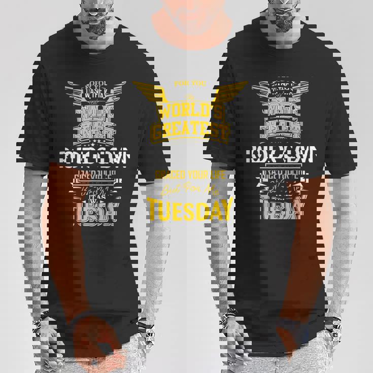 ロデオ・クラウン・アイディア・ファニー・ワールド・グレイテスト—ロデオ・クラウン Tシャツ 面白い贈り物