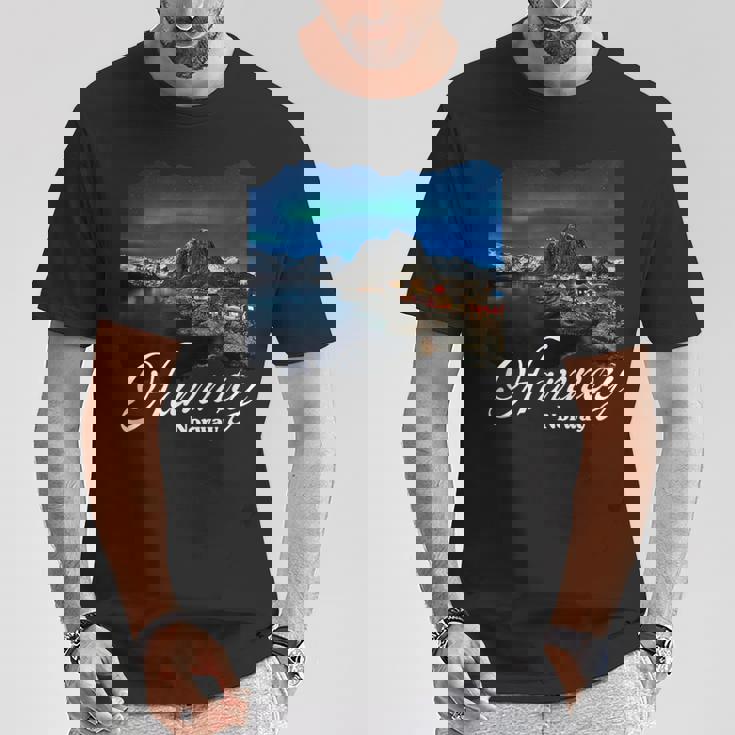 ロフォーテン諸島 ノルウェー お土産ハムノイ Tシャツ 面白い贈り物