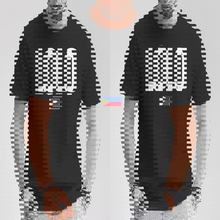 ロロ おじいちゃん おじいちゃん フィリピン ピノイ フィリピン人 Tシャツ 面白い贈り物