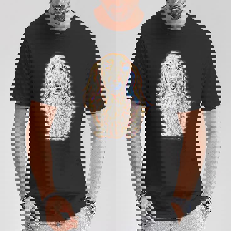 ロングヘア ダックスフンド ギフト かわいい ソーセージ 犬 レディース メンズ Tシャツ 面白い贈り物