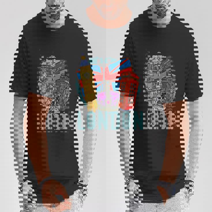 ロンドン お土産 ビッグベン ロンドン グレートブリテン イギリス Tシャツ 面白い贈り物