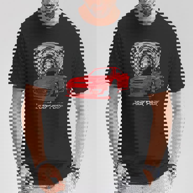 ロータリーエンジン 13B カーミート チューニング Rx ジャパン ローター ライフ Braaap Tシャツ 面白い贈り物