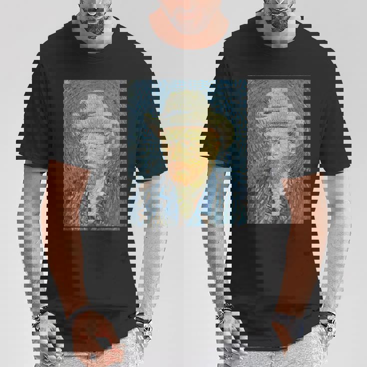 ヴァンゴッホ自画像＃3芸術家のための芸術 Tシャツ 面白い贈り物