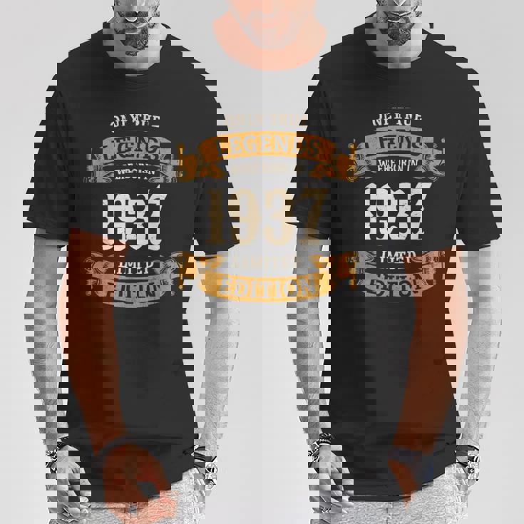 ヴィンテージ 1937 ギフト 男性 女性 長寿祝い 1937年生まれ 米寿祝い ユニークな誕生日プレゼント Tシャツ 面白い贈り物