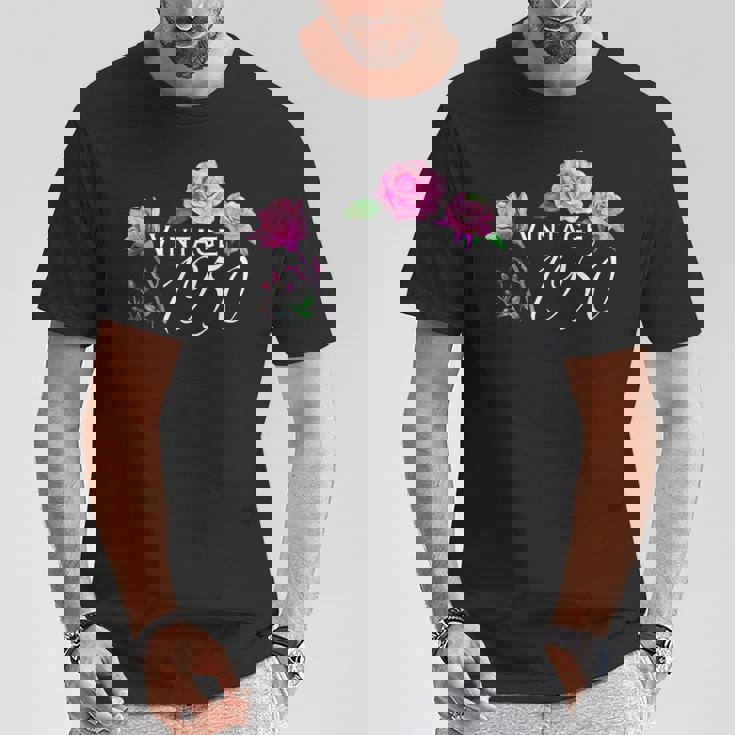 ヴィンテージ 1950 ピンクローズ 75歳 75歳 誕生日 母の日 Tシャツ 面白い贈り物