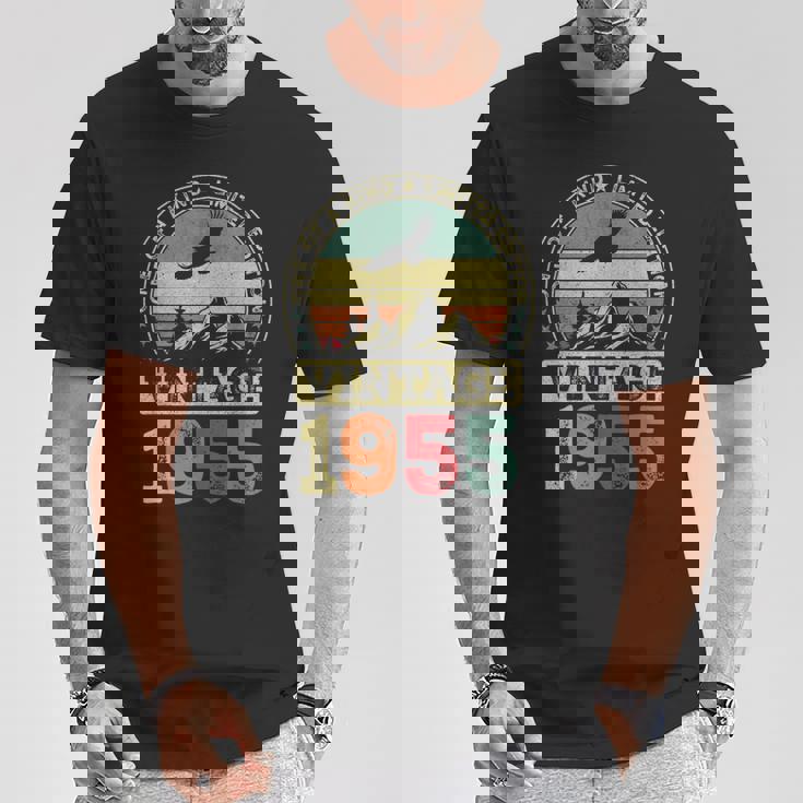 ヴィンテージ 1955 ギフト 男性 女性 長寿祝い 1955年生まれ 還暦祝い ユニークな誕生日プレゼント Tシャツ 面白い贈り物