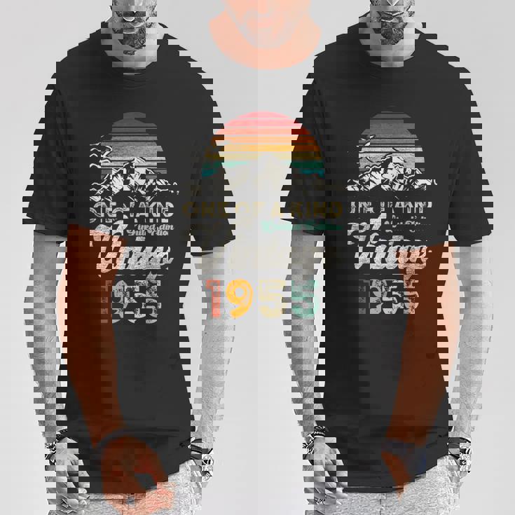 ヴィンテージ 1955 誕生日 70年 マウンテン レトロ Tシャツ 面白い贈り物