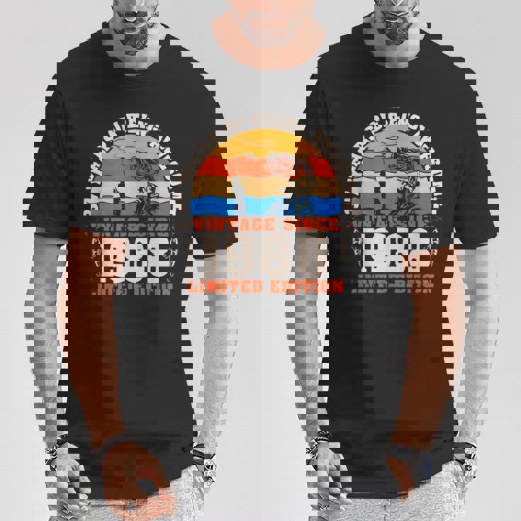 ヴィンテージ 37歳の誕生日 37歳の釣り愛好家 1988年生まれ Tシャツ 面白い贈り物