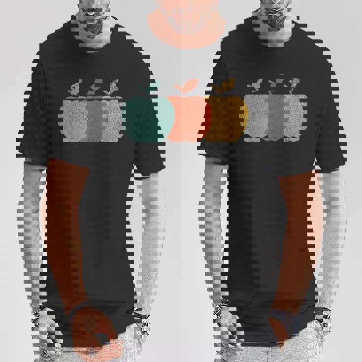 ヴィンテージ りんご フルーツ りんご デザイン Tシャツ 面白い贈り物