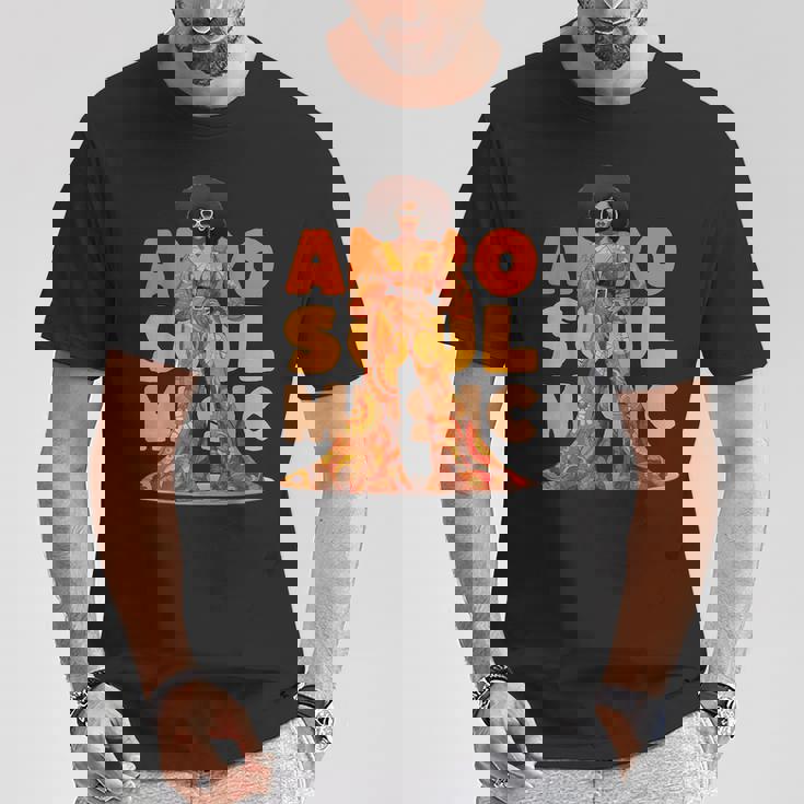 ヴィンテージ アフロ ソウル ミュージック グルービー ブラック クイーン メラニン Tシャツ 面白い贈り物