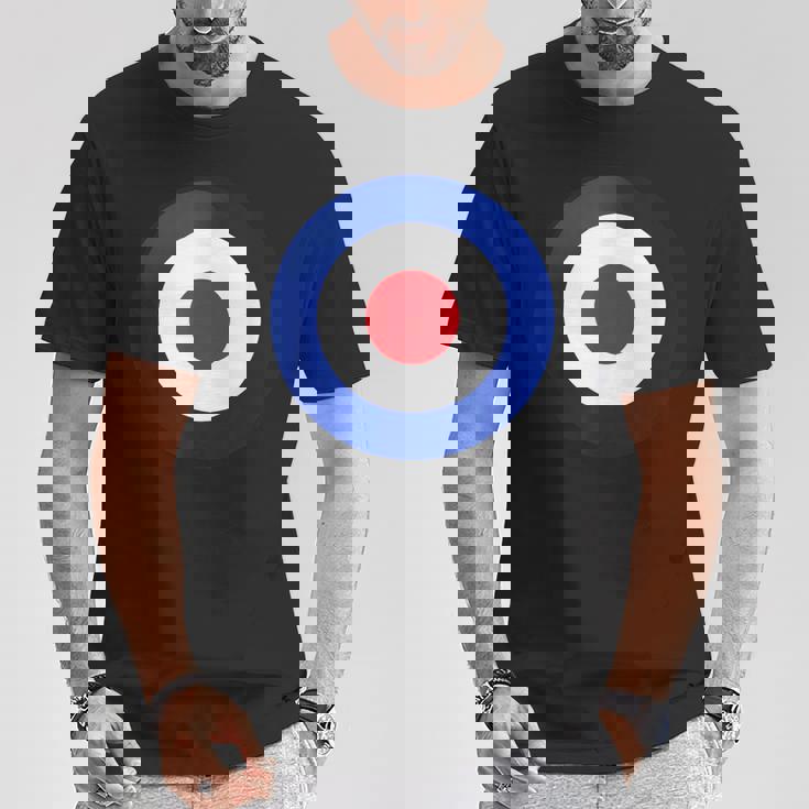 ヴィンテージ イギリス Raf Mod Bullseye レトロ シンボル ラウンデル ターゲット Tシャツ 面白い贈り物