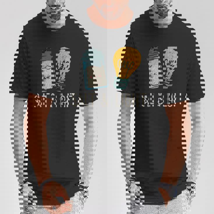 ヴィンテージ キュート ソルトライト 聖書 詩 マタイ 誇り高きクリスチャン Tシャツ 面白い贈り物