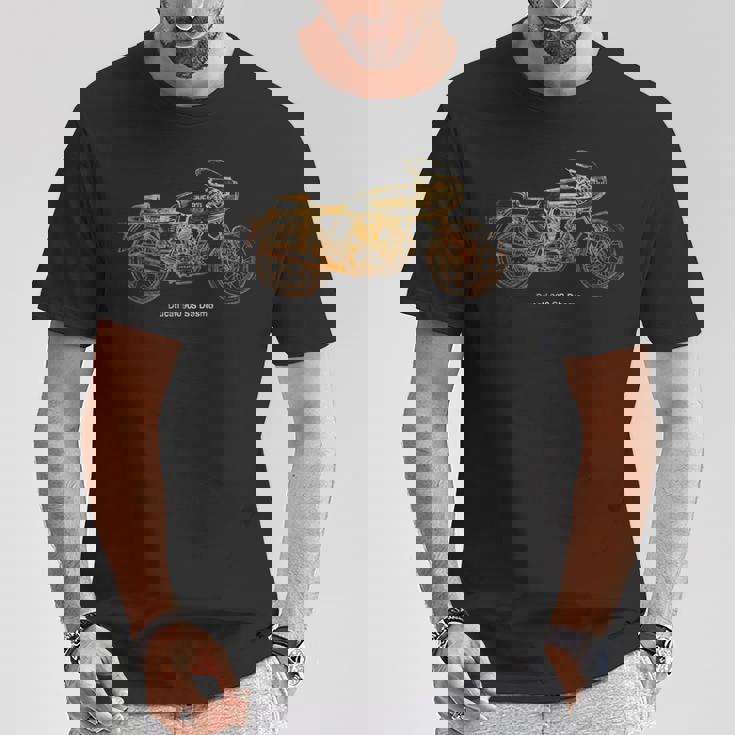 ヴィンテージ クラシック オートバイ 900S デスモシャツ 自動車tシャツ Tシャツ 面白い贈り物