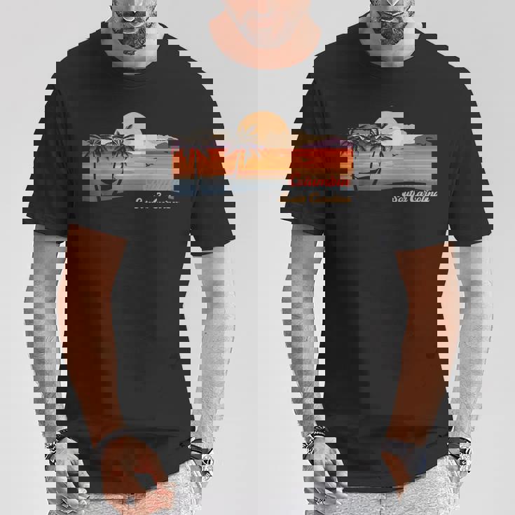 ヴィンテージ コロンビア サウスカロライナビーチ Tシャツ 面白い贈り物