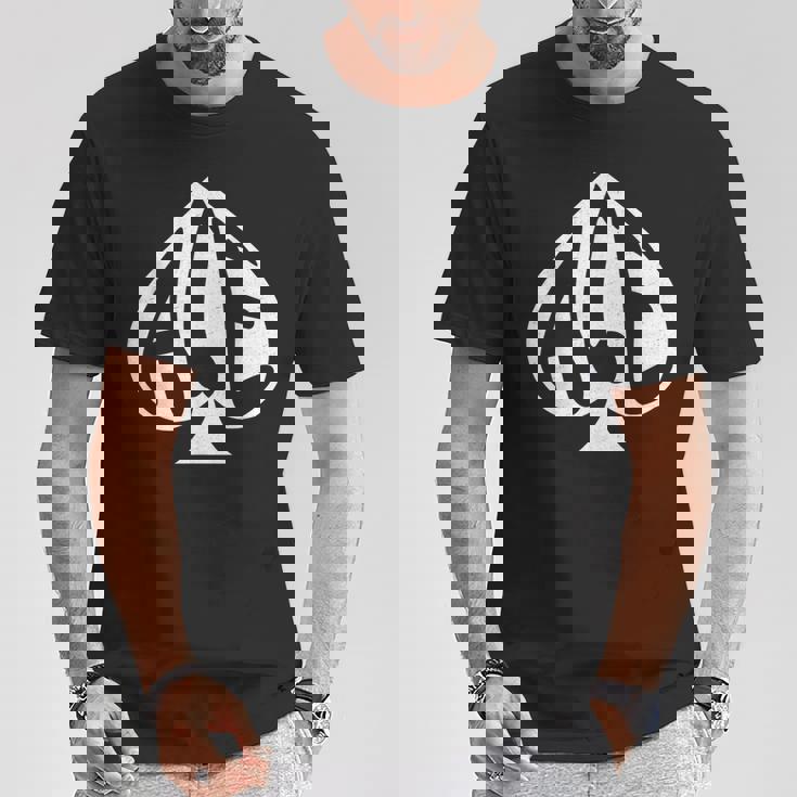 ヴィンテージ スペードのエース テキサスホールデム トランプ Tシャツ 面白い贈り物