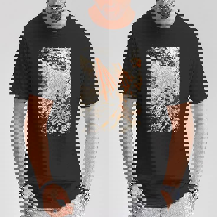 ヴィンテージ タコ Ufo Uap エイリアン タコ タコ Tシャツ 面白い贈り物