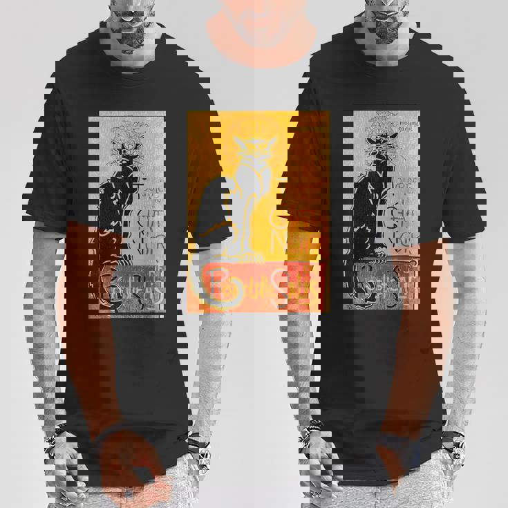 ヴィンテージ トゥール デュ シャ ノワール クロネコ ハロウィン用 Tシャツ 面白い贈り物