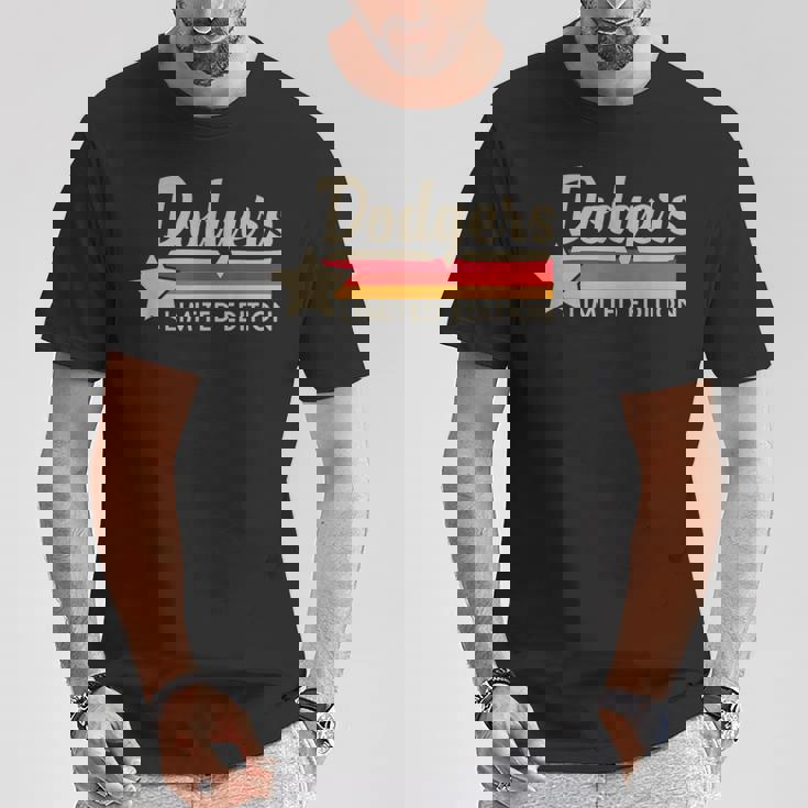 ヴィンテージ ドジャース 名前 スローバック レトロ メンズ レディース Tシャツ 面白い贈り物