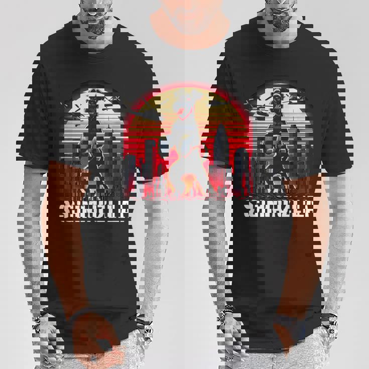 ヴィンテージ ミニ シュナウザー シュナウジラ アンティーク調 動物愛好家 Tシャツ 面白い贈り物