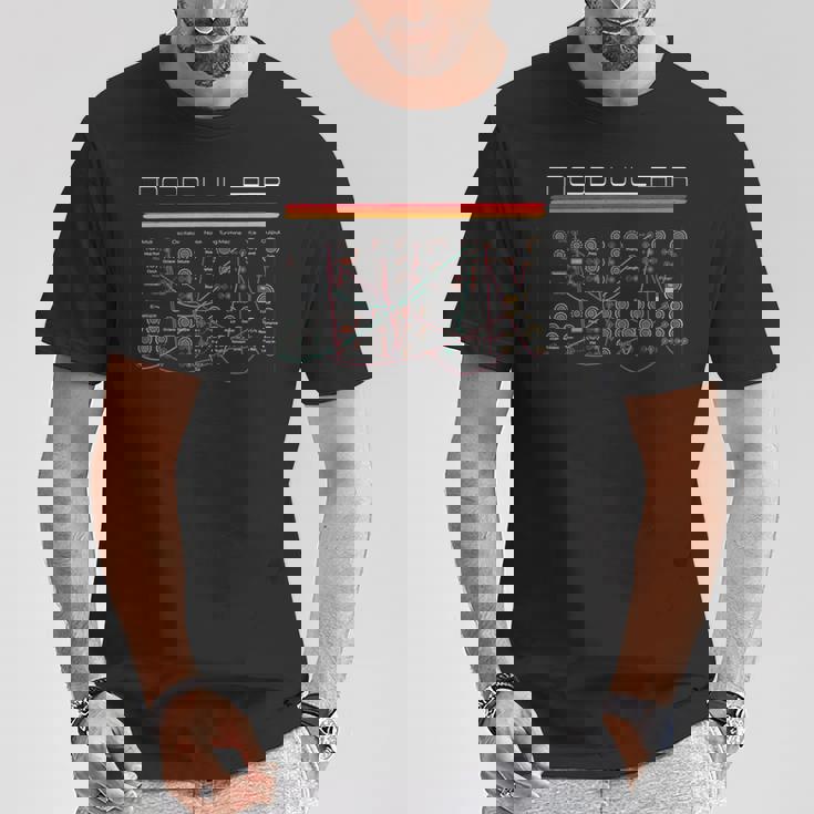 ヴィンテージ モジュラー シンセサイザー アナログ オーディオ エンジニア シンセ オタク Tシャツ 面白い贈り物