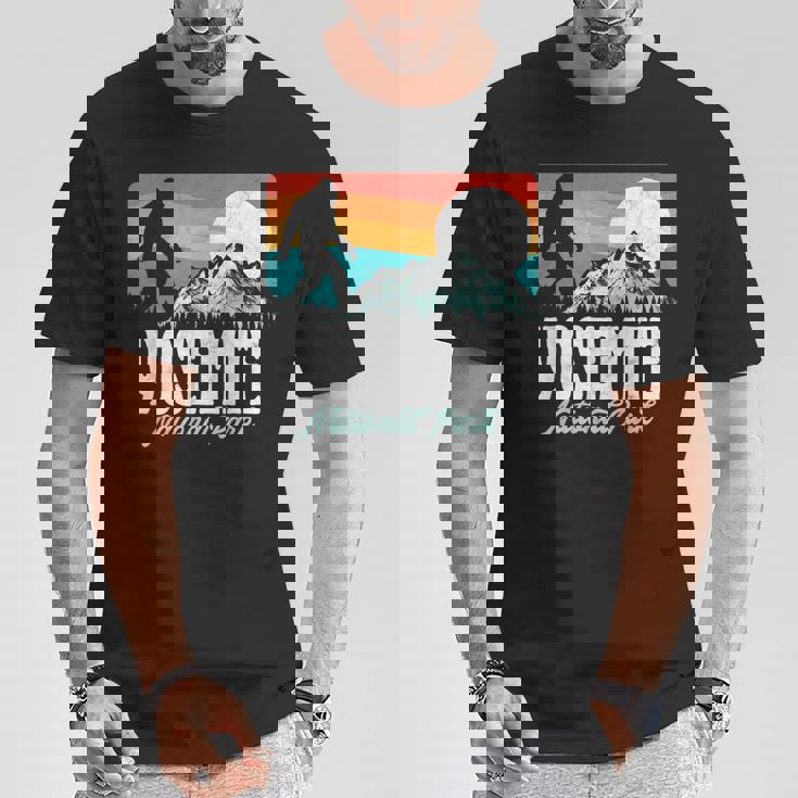 ヴィンテージ ヨセミテ国立公園 ビッグフット 山脈 グラフィック Tシャツ 面白い贈り物