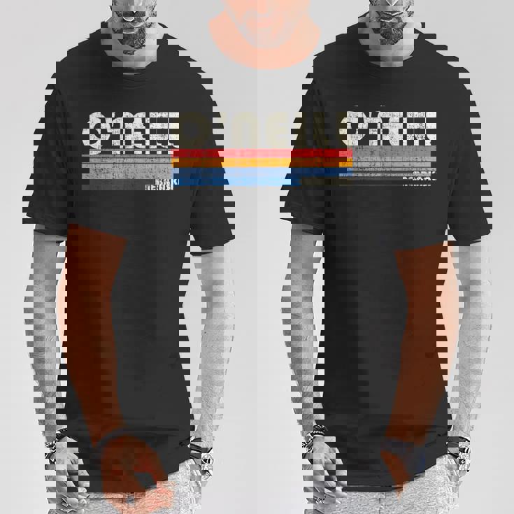 ヴィンテージ レトロ 70年代80年代スタイル オニールの故郷、ネバ州 Tシャツ 面白い贈り物