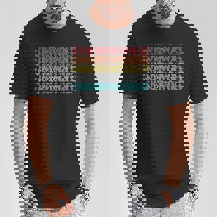 ヴィンテージ レトロ アンダーワールド Tシャツ 面白い贈り物