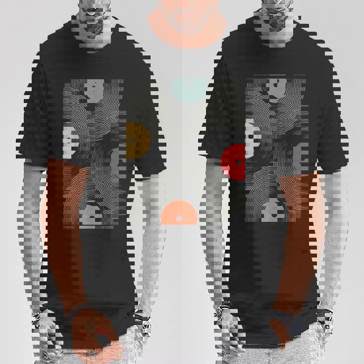 ヴィンテージ レトロレコード レコード モダンアート Tシャツ 面白い贈り物