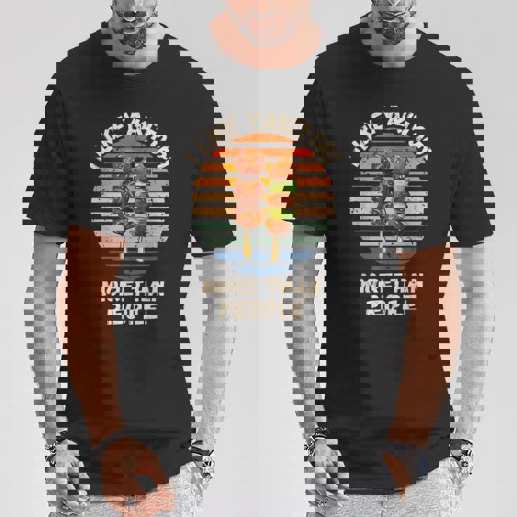 ヴィンテージ 人より焼き鳥が好き レトロ 焼き鳥 Tシャツ 面白い贈り物