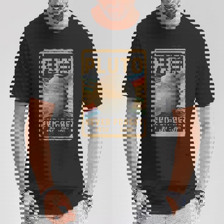ヴィンテージ 冥王星 Never Forget 2006 天文学 天体物理学 面白い Tシャツ 面白い贈り物
