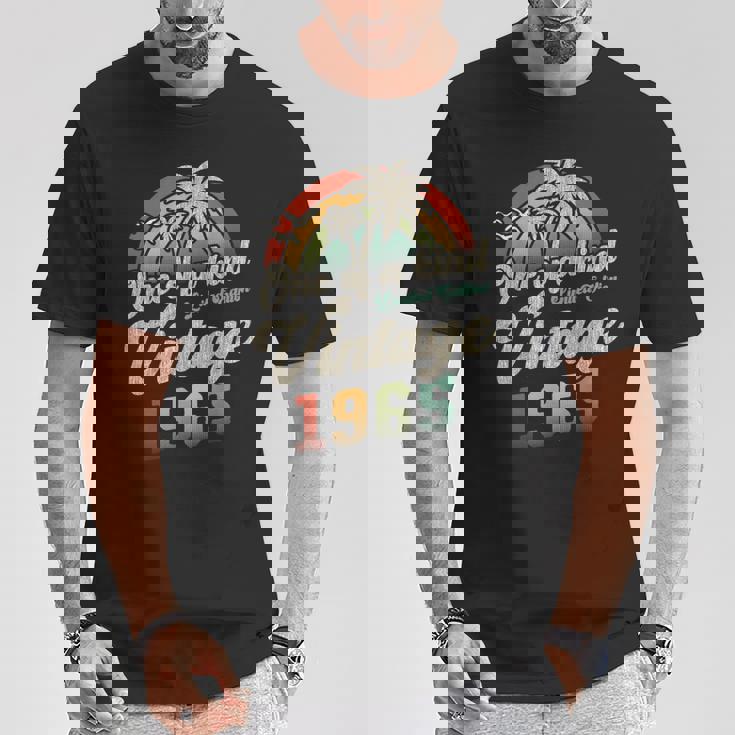 ヴィンテージ1965バースデー60年パームツリー Tシャツ 面白い贈り物