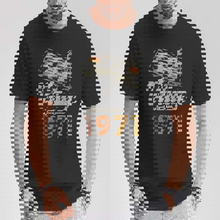 ヴィンテージ1971 カセット・ペンシル 54歳の誕生日 Tシャツ 面白い贈り物