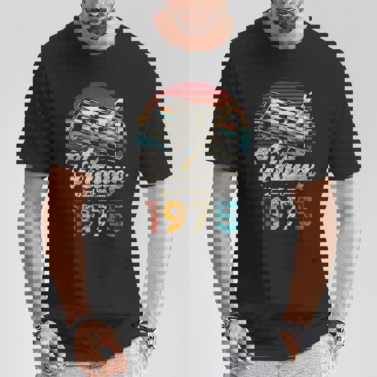 ヴィンテージ1975バースデー50年カセットペンシル Tシャツ 面白い贈り物