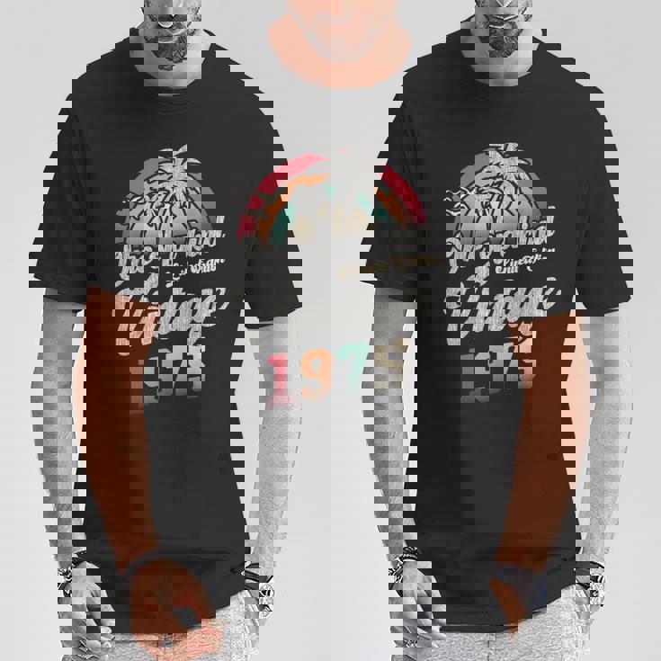 ヴィンテージ1975バースデー50年パームツリー レトロ Tシャツ 面白い贈り物