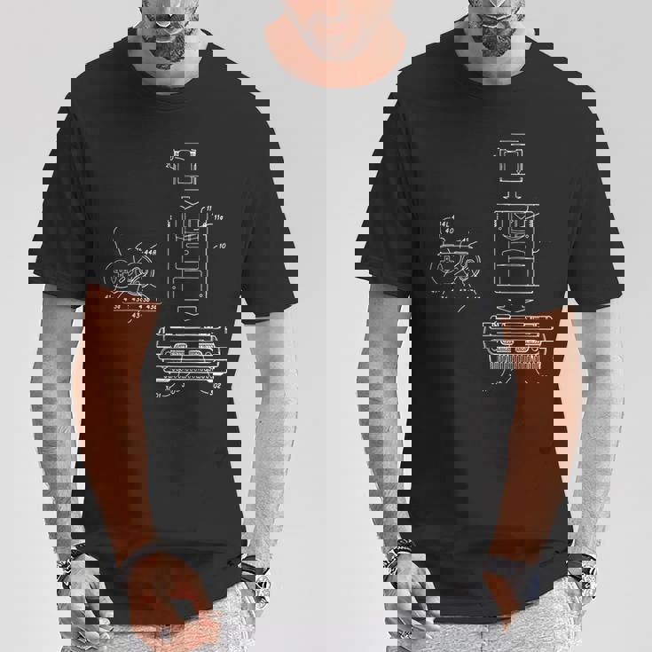 ヴィンテージゲーム図 Tvビデオゲームコンソール レトロチャート Tシャツ 面白い贈り物