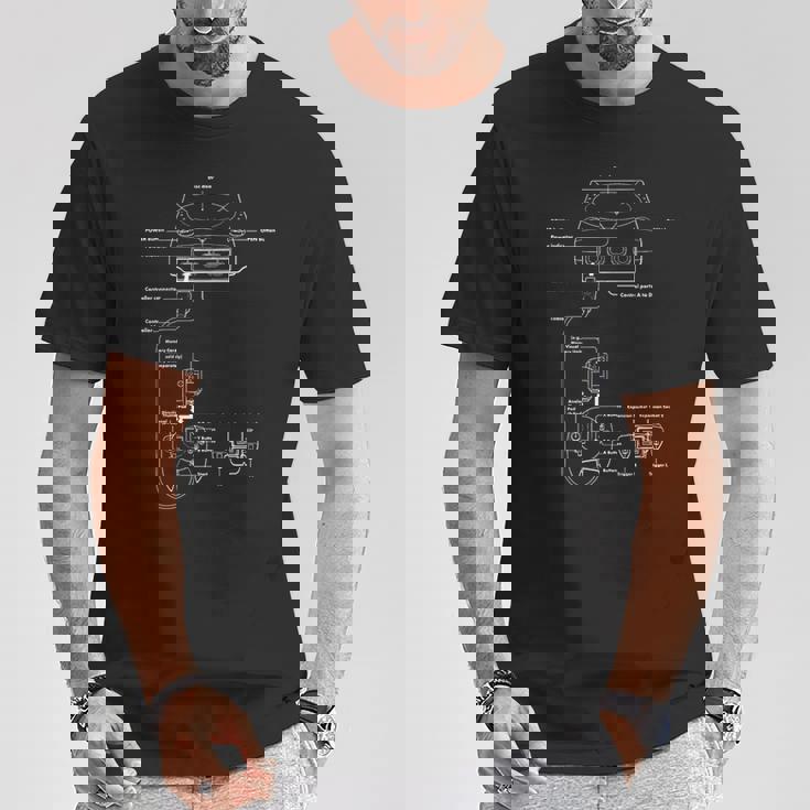 ヴィンテージゲーム図表 ビデオゲームコンソール レトロチャート ギフト Tシャツ 面白い贈り物