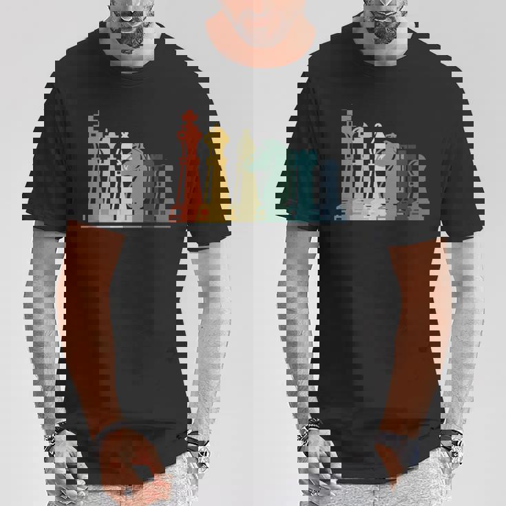 ヴィンテージチェスtシャツ レトロチェスデザイン チェスピース Tシャツ 面白い贈り物