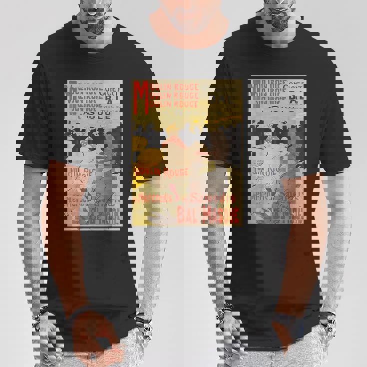 ヴィンテージポスター トゥールーズロートレック レトロtシャツ Tシャツ 面白い贈り物