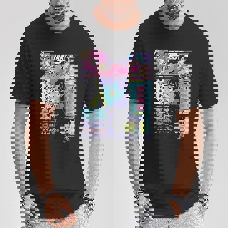 ヴィンテージ・アニメ・スタイル ミッドナイト・ジャパン・マンガ Tシャツ 面白い贈り物