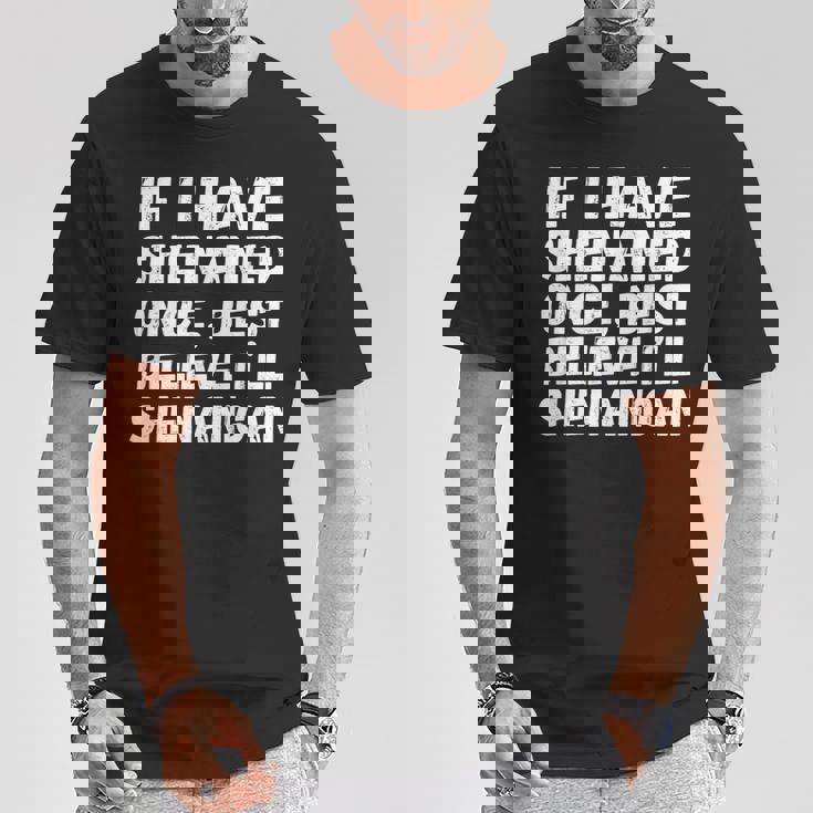 ヴィンテージ聖パティの日シェナン かつて面白いシェナニガンギフト Tシャツ 面白い贈り物