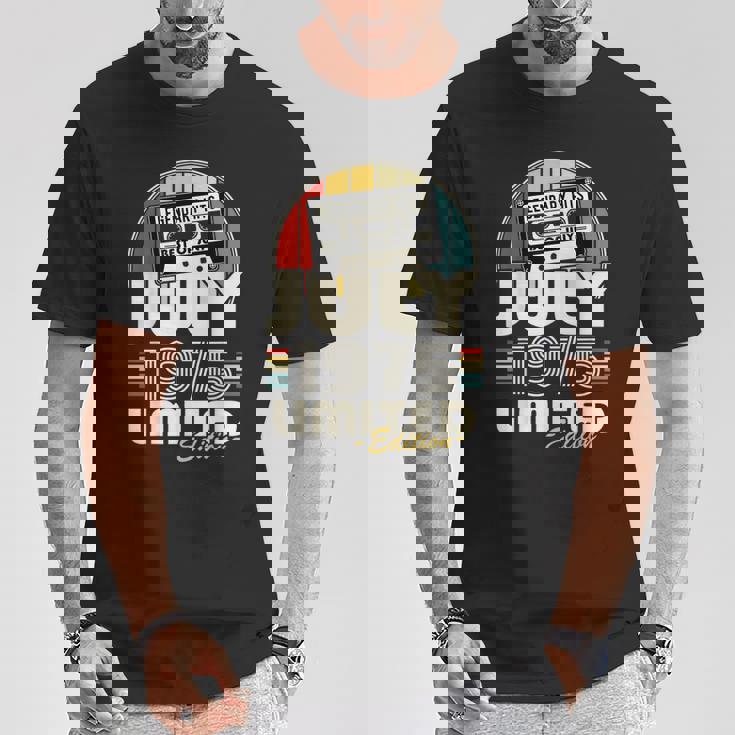 ヴィンテージ誕生日 50歳 男性 女性 1975年7月生まれ Tシャツ 面白い贈り物