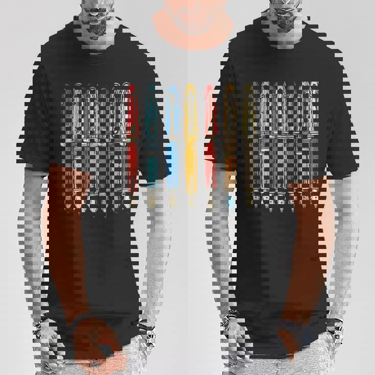 万年筆 熱狂的 コレクター愛好家 レトロ ヴィンテージ インク Tシャツ 面白い贈り物