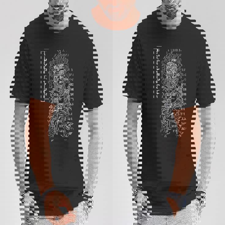 不動明王 不動尊 守護者 精神性 智慧 Tシャツ 面白い贈り物