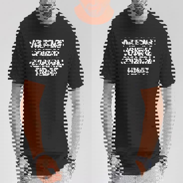 世界で最も素晴らしい作業療法士 Tシャツ 面白い贈り物