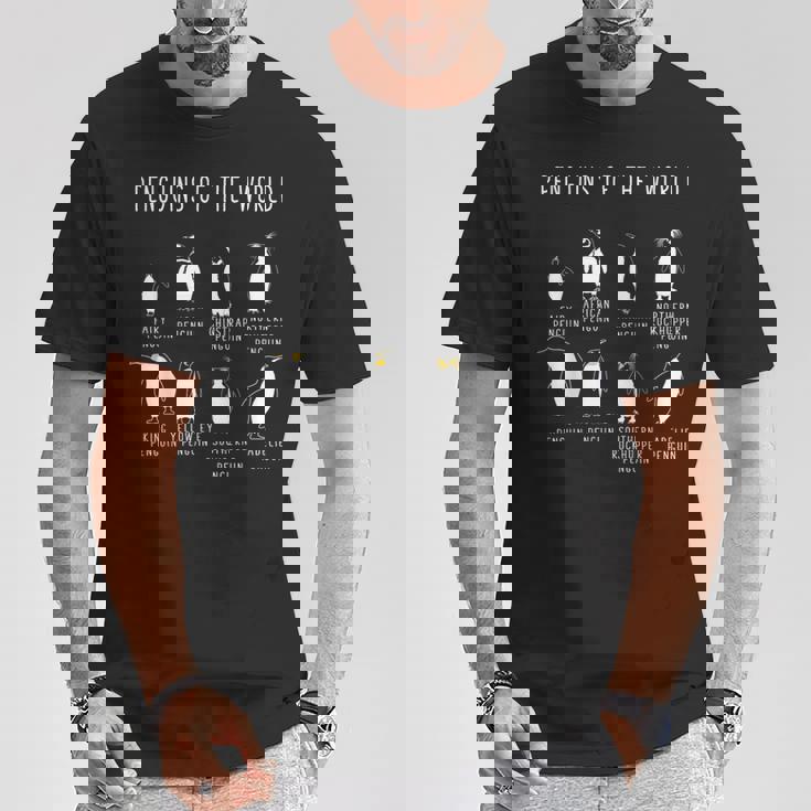 世界のペンギン8選おかしな南極ペンギン Tシャツ 面白い贈り物