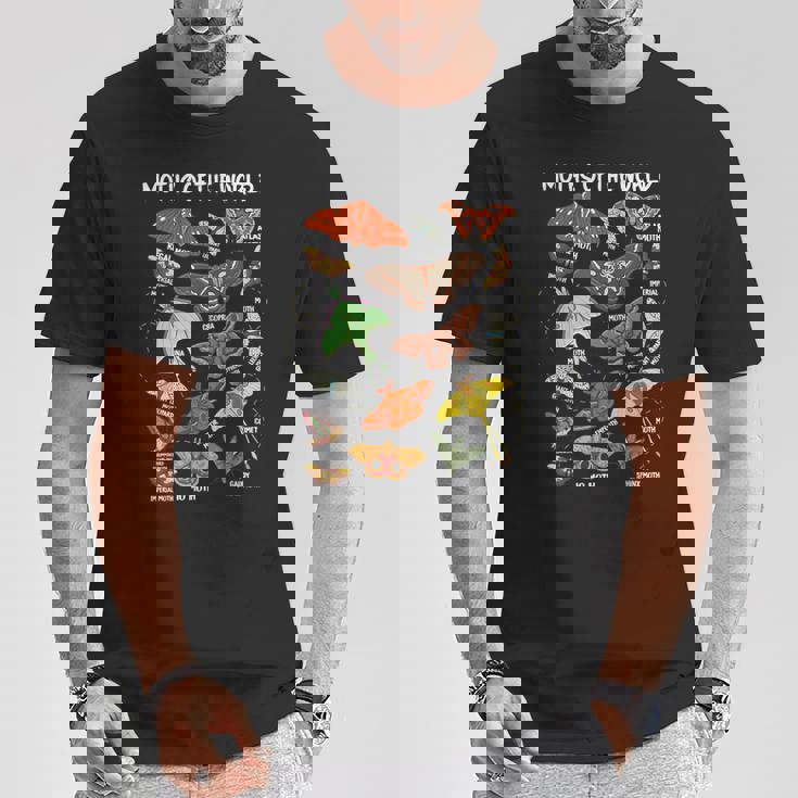 世界の蛾 昆虫昆虫 Tシャツ 面白い贈り物