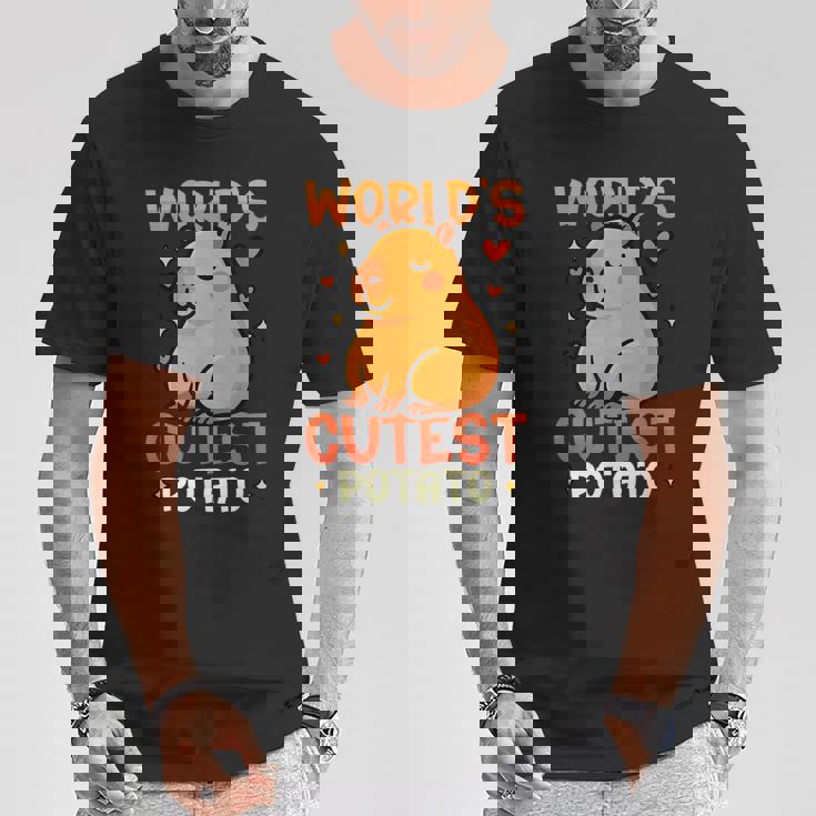 世界一かわいいポテトカピバラ Tシャツ 面白い贈り物