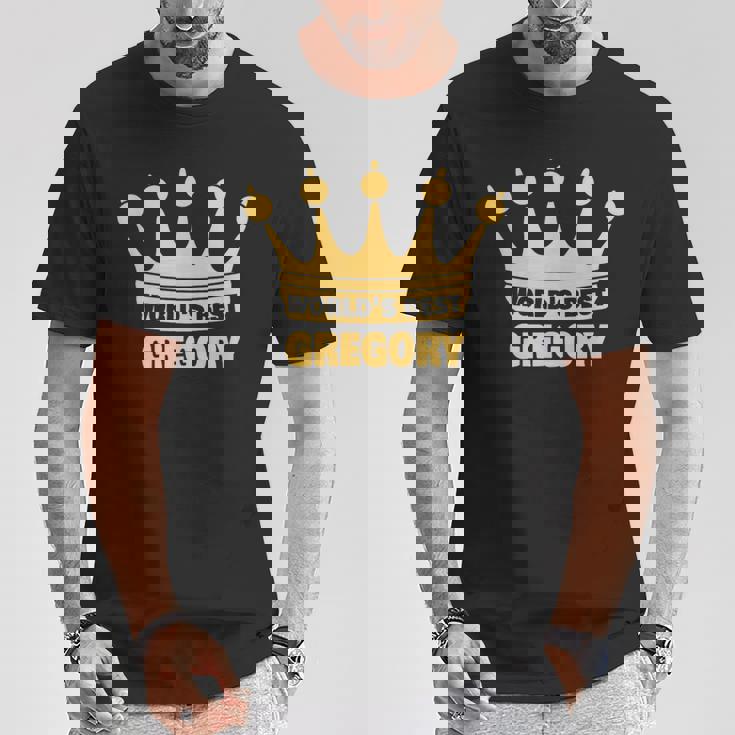 世界一のグレゴリー 面白い名前「グレゴリー」 Tシャツ 面白い贈り物