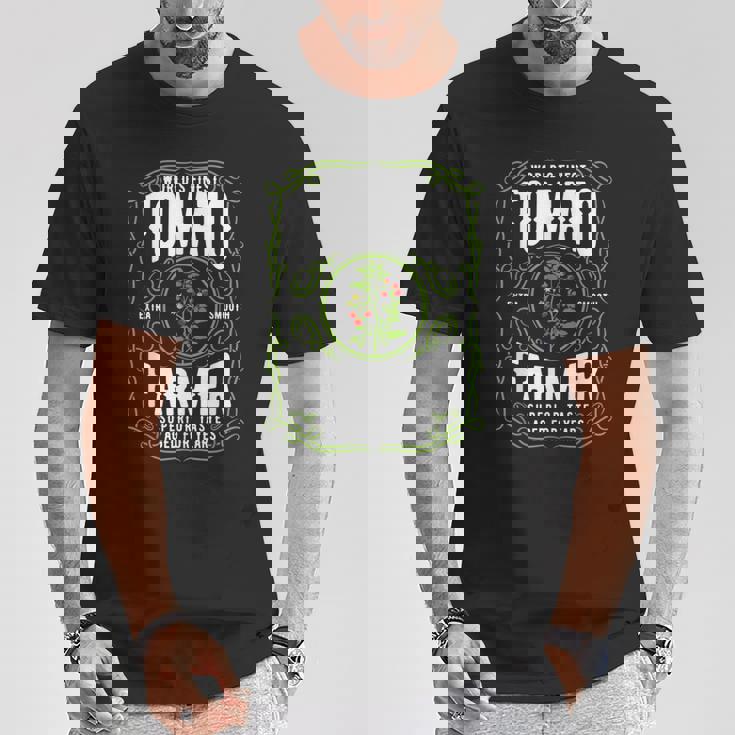 世界最高のトマト農家、面白いトマトガーデニング Tシャツ 面白い贈り物